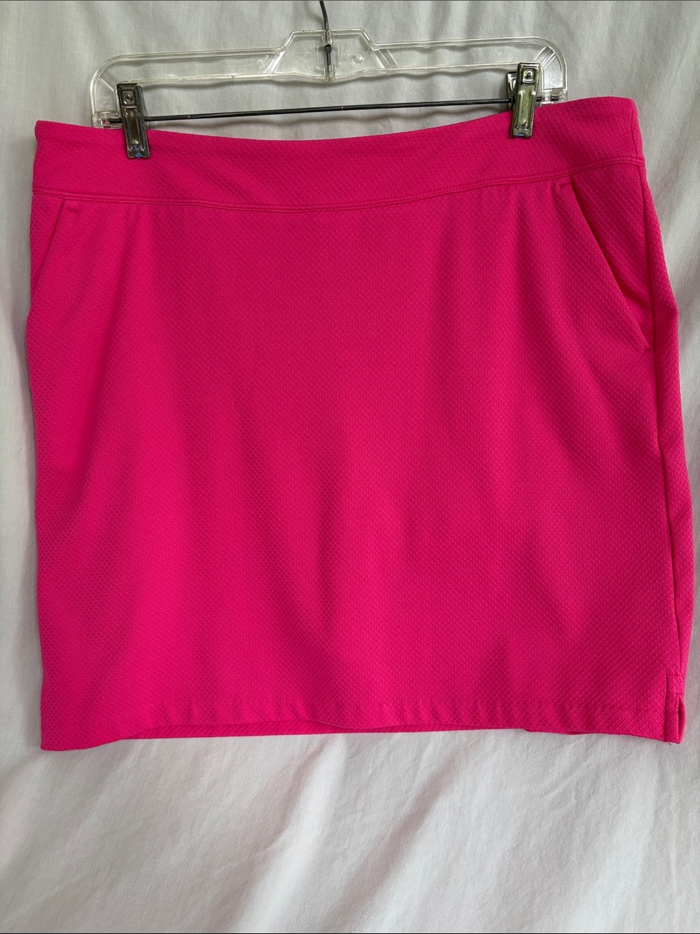 Greg Norman Collection Hot Pink Stretch Mini Skirt